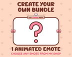 Create your own bundle listing preview for choosing 1 animated emote.