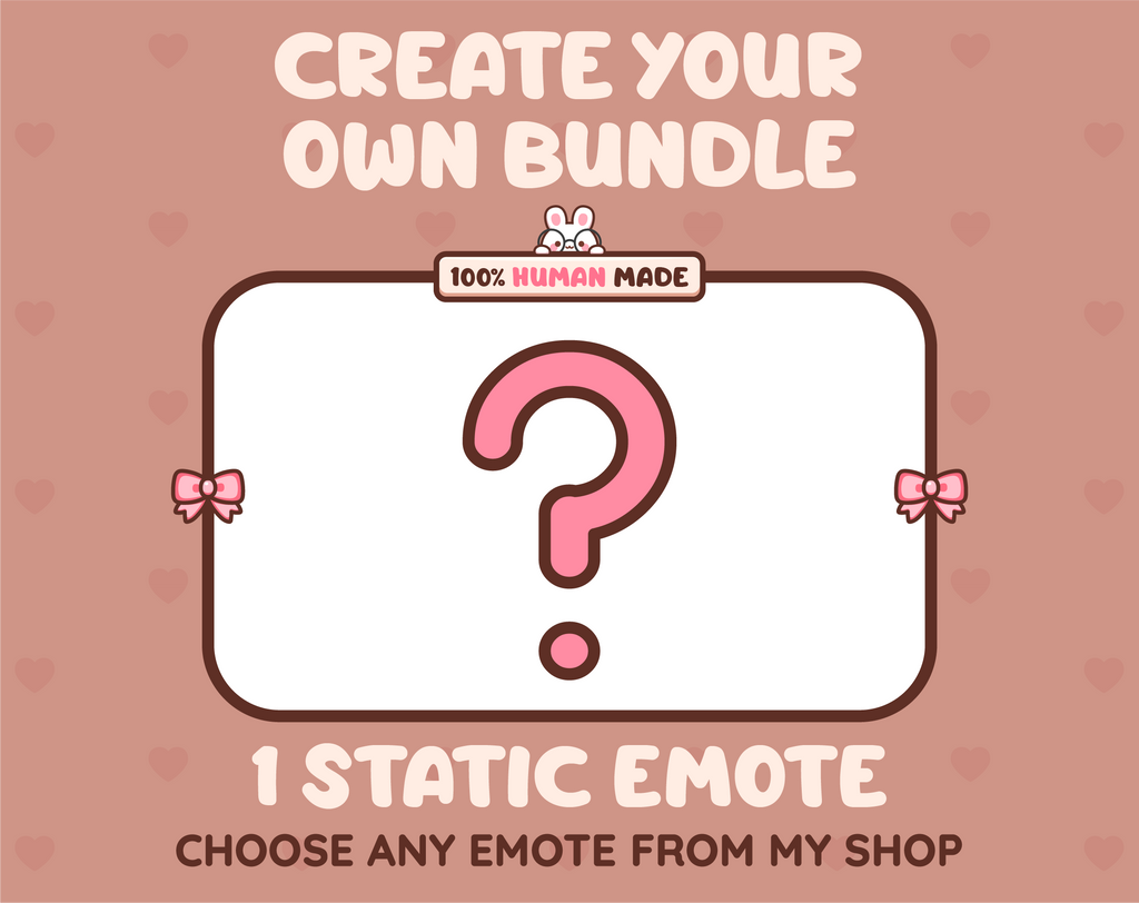 Create your own bundle listing preview for choosing 1 static emote.
