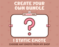 Create your own bundle listing preview for choosing 1 static emote.