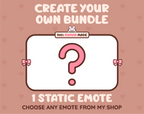 Create your own bundle listing preview for choosing 1 static emote.