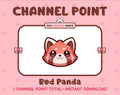 Red Panda Twitch channel point icon.