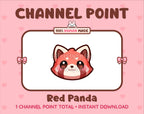 Red Panda Twitch channel point icon.