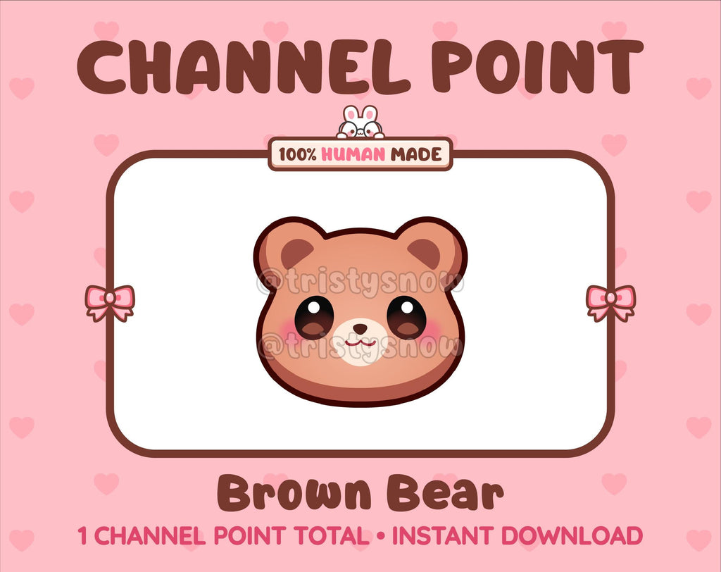 Brown Bear Twitch channel point icon.