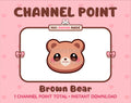 Brown Bear Twitch channel point icon.
