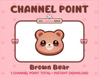 Brown Bear Twitch channel point icon.