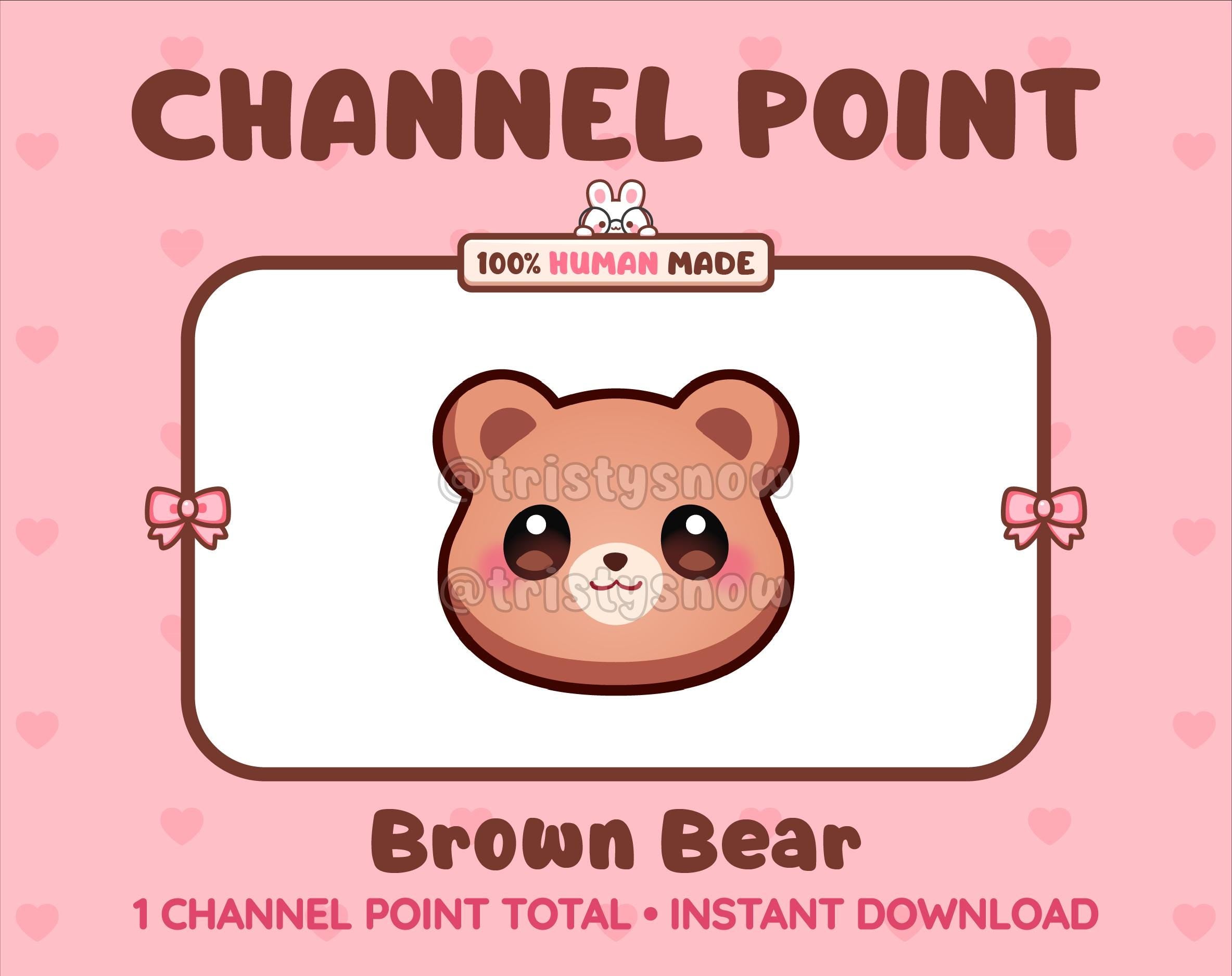 Brown Bear Twitch channel point icon.