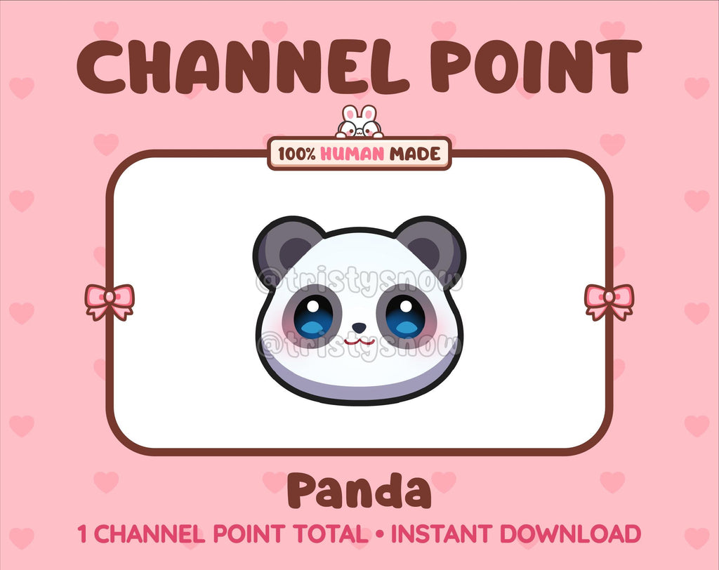 Panda Bear Twitch channel point icon.
