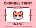 Red Fox Twitch channel point icon.