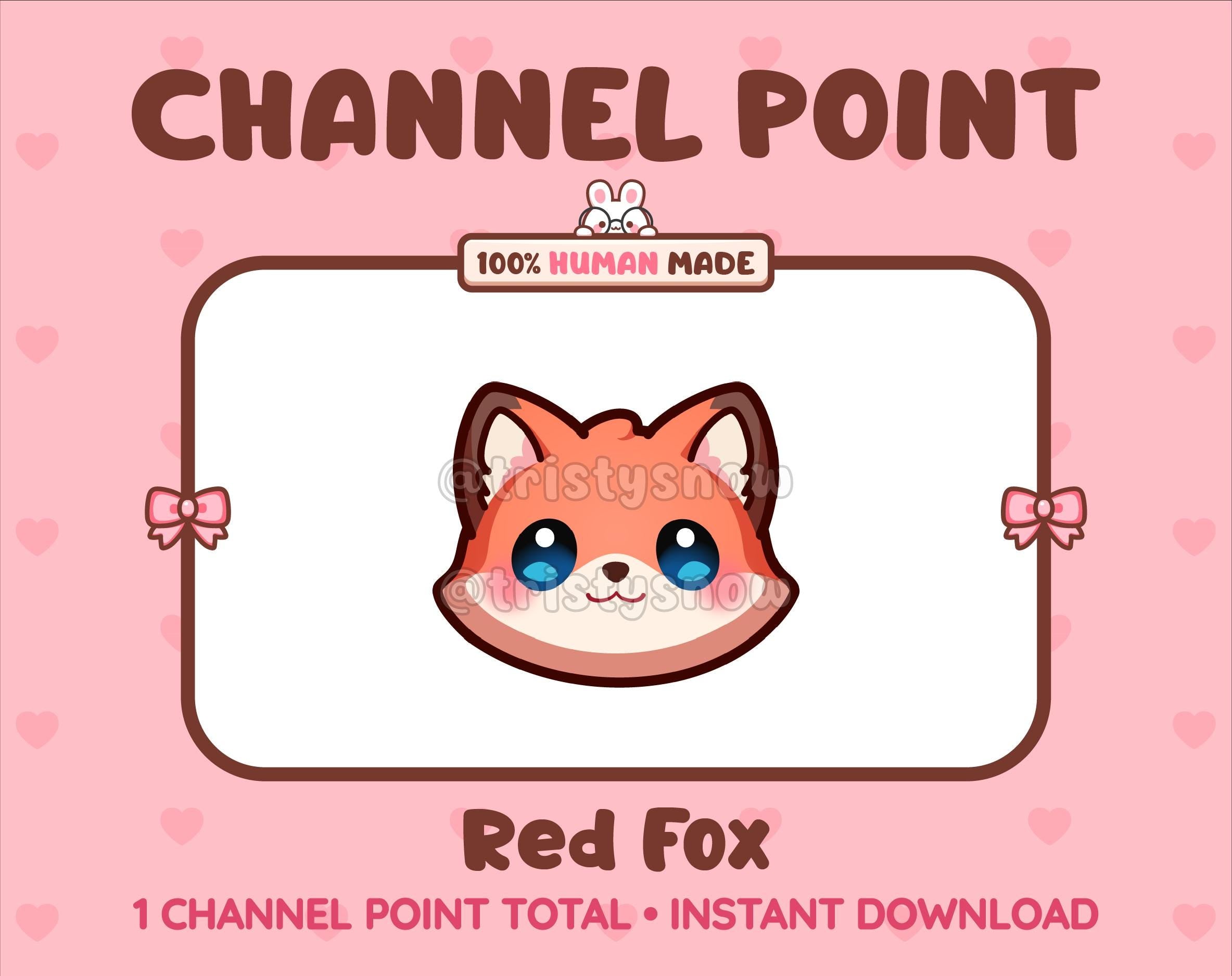 Red Fox Twitch channel point icon.