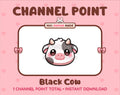 Black Cow Twitch channel point icon.