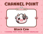 Black Cow Twitch channel point icon.