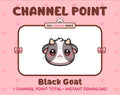 Black Goat Twitch channel point icon.