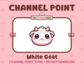 White Goat Twitch channel point icon.