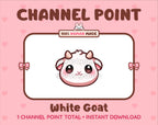 White Goat Twitch channel point icon.