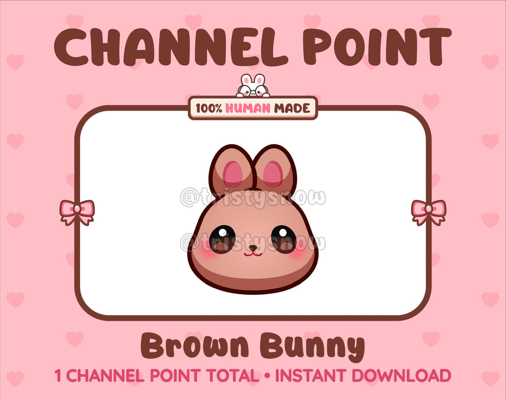Brown Bunny Twitch channel point icon.