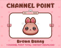 Brown Bunny Twitch channel point icon.