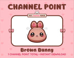 Brown Bunny Twitch channel point icon.