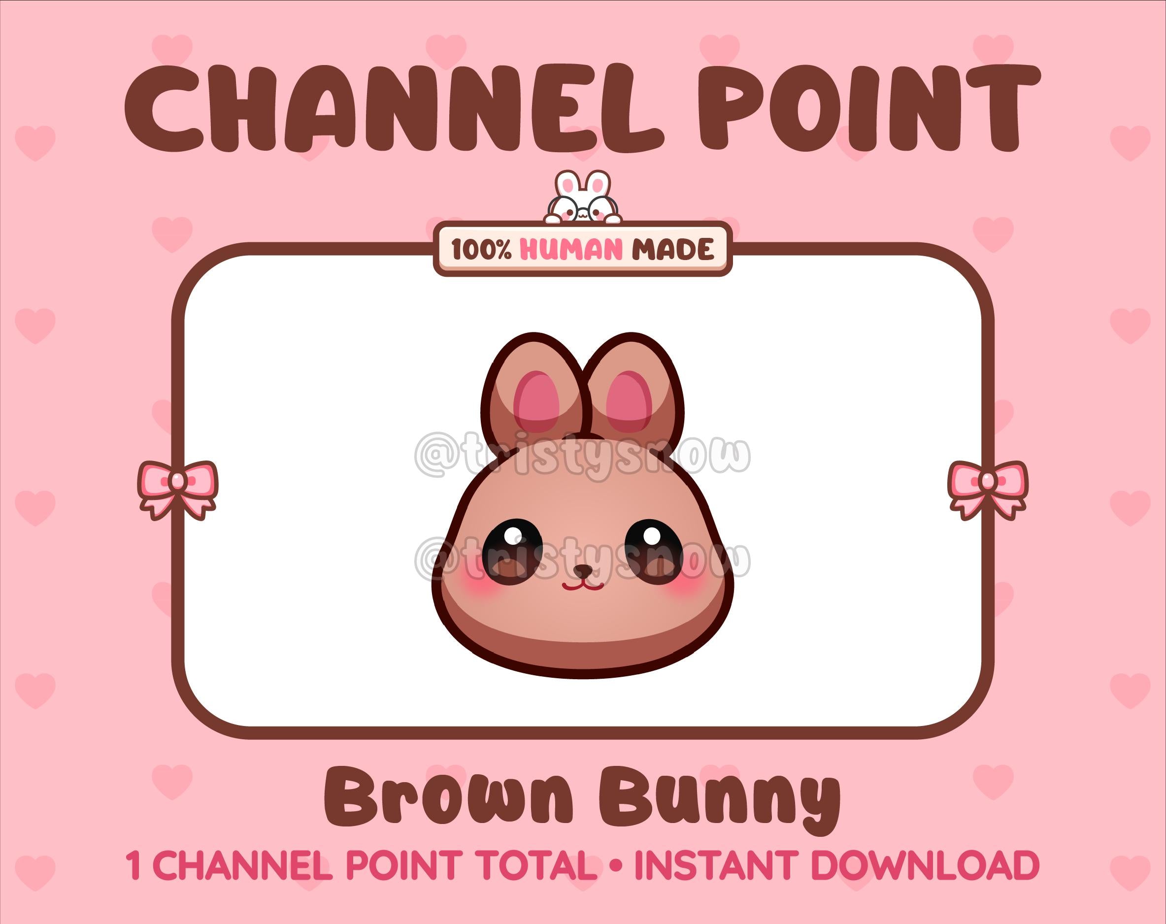 Brown Bunny Twitch channel point icon.
