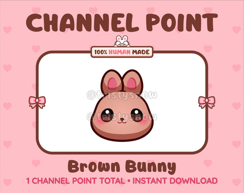 Brown Bunny Twitch channel point icon.