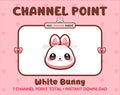 White Bunny Twitch channel point icon.