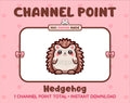 Hedgehog Twitch channel point icon.