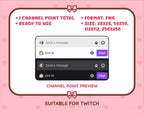 Rainbow Hedgehog Twitch channel point icon preview with format and size information.