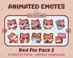 Red Fox Emotes - Pack 2 (Animated & Static)