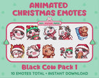 Black Cow Emotes - Christmas Pack 1 (Animated & Static)