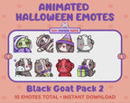 Black Goat Emotes - Halloween Pack 2 (Animated & Static)