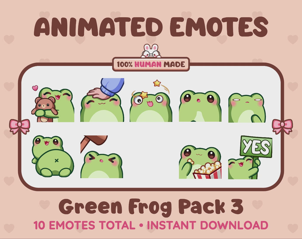 Frog Emotes - Pack 3 (Animated & Static)