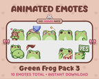 Frog Emotes - Pack 3 (Animated & Static)