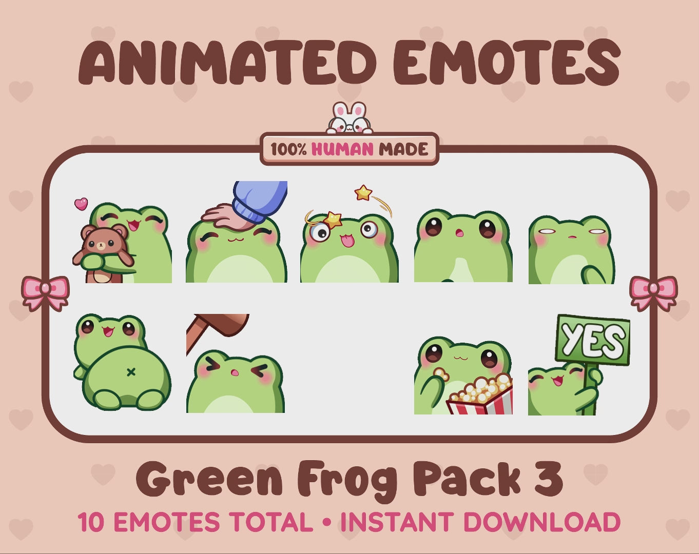 Frog Emotes - Pack 3 (Animated & Static)