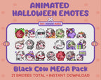 Black Cow Emotes - Halloween MEGA Pack (Animated & Static)