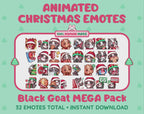 Black Goat Emotes - Christmas MEGA Pack (Animated & Static)