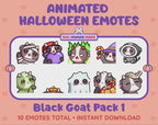 Black Goat Emotes - Halloween Pack 1 (Animated & Static)