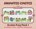 Frog Emotes - Pack 1 (Animated & Static)