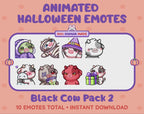 Black Cow Emotes - Halloween Pack 2 (Animated & Static)