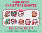 Black Cow Emotes - Christmas Pack 3 (Animated & Static)